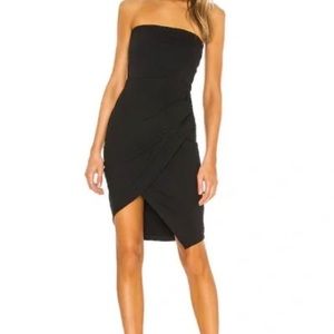 Susana Monaco Black Strapless Mini Dress
